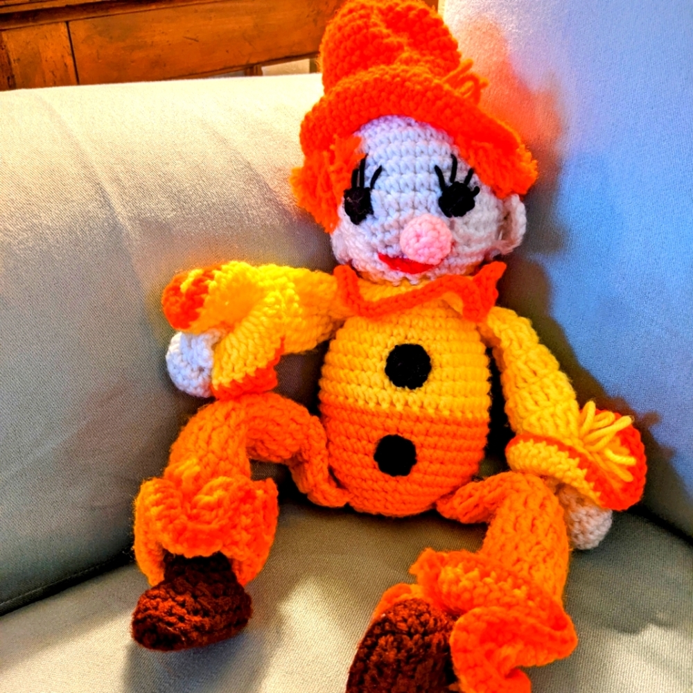 *BOGO* Crocheted large Clown